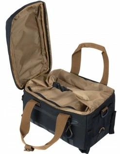 Basil Miles Trunkbag Schwarz-braun Gepäckträgertasche -Deuter Speichern Basil Miles Trunkbag innen