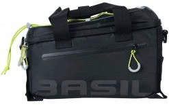 Basil Miles Schwarz-neongrün Gepäckträgertasche Fahrradtasche