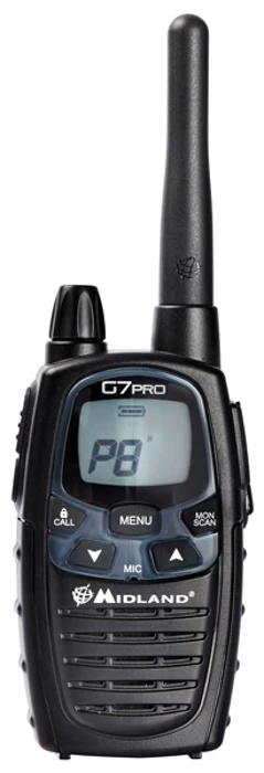 Alan Midland Funkgerät G7 Pro Basic C1090 2er Set Ohne Akkus PMR + LPD Betrieb Walkie-Talkie