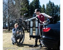 XLC Heckträger Almada Work-E VC-C07 Für 2 E-Bikes Abklappbar Fahrradträger 60 Kg -Deuter Speichern Hecktr ger XLC 3