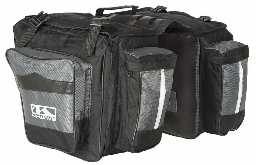 M-Wave Fahrradtasche Amsterdam Dreifach Gepäckträgertasche 1 M-Wave Fahrradtasche Amsterdam Dreifach Gepäckträgertasche