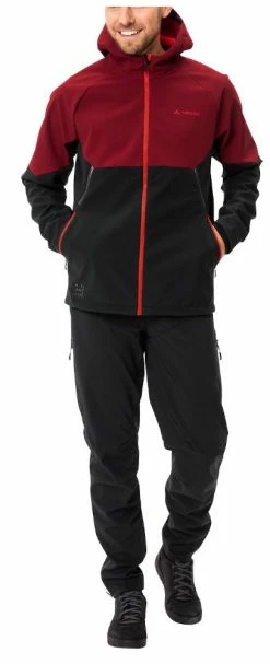Vaude Qimsa Herren Softshell Fahrradjacke Outdoorjacke -Deuter Speichern Qimsa carmine front