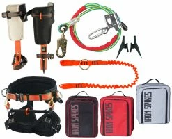 Treeup Starterset Hobby Plus Transportrucksack Klettergurt Steigeisen Sicherungsseil
