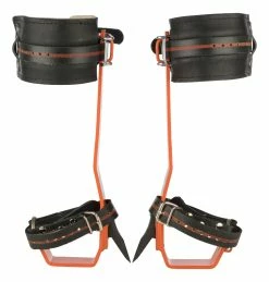 TreeUp Stahlsteigeisen DR 4.0 Neon Orange Baumsteigeisen Forstzubehör